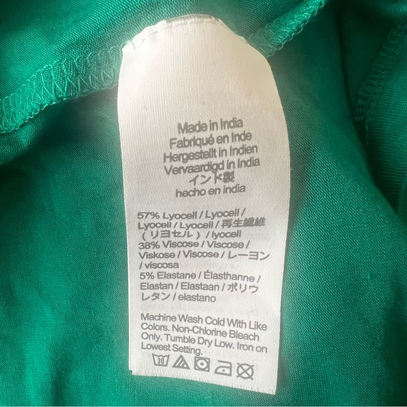 J crew factory 2 piece pajama set Ladies size xxl Green white trim pjs - Picture 9 of 9